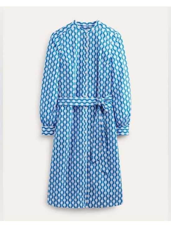 Boden Dresses & Skirts - NWT Boden Collarless Midi Shirt Dress Sz 16-18L